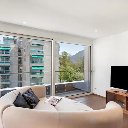 Appartamento Lago E Monti - Garage & Terrace In Locarno - Happy Rentals Apartment *